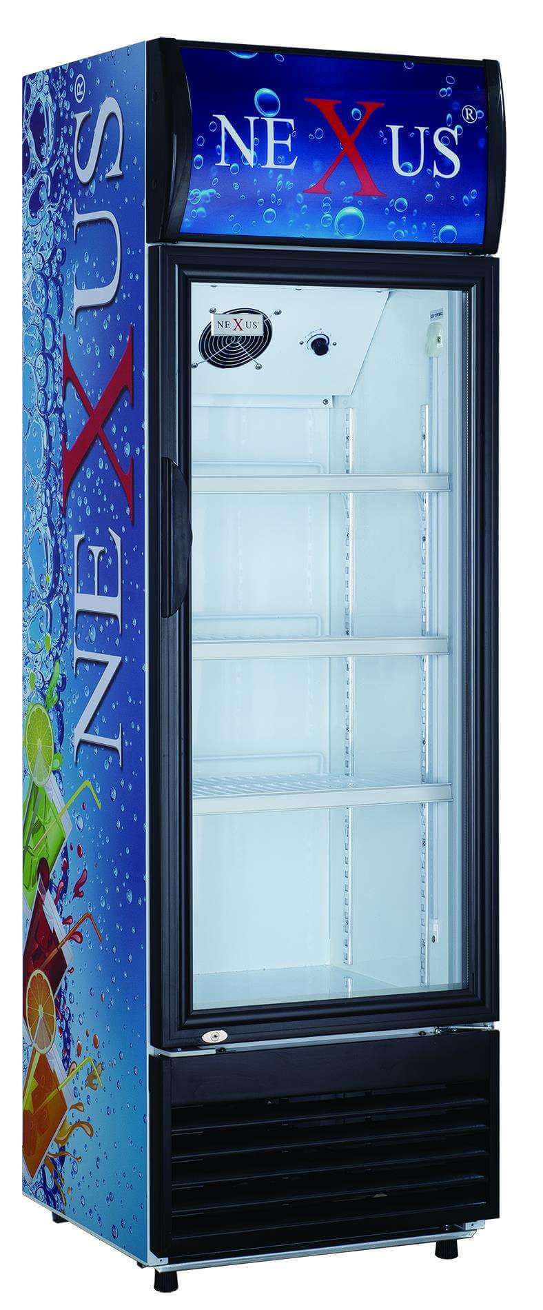 NX401 LTR NEXUS UPRIGHT SHOWCASE FRIDGE Nexus
